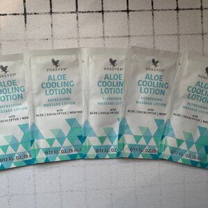 5x  forever living Aloe Cooling Lotion Samples Samples 5 ml each